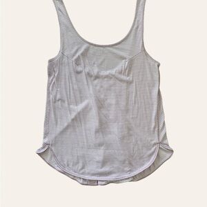 lululemon athletica Striped Tank Top - Gray and White